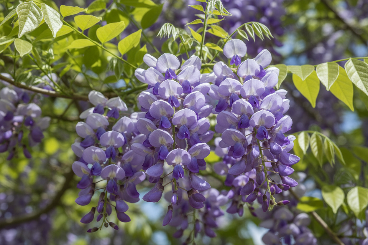 Amerikanischer Blauregen 'Amethyst Falls'® / Wisteria frutescens 'Amethyst  Falls'® online kaufen