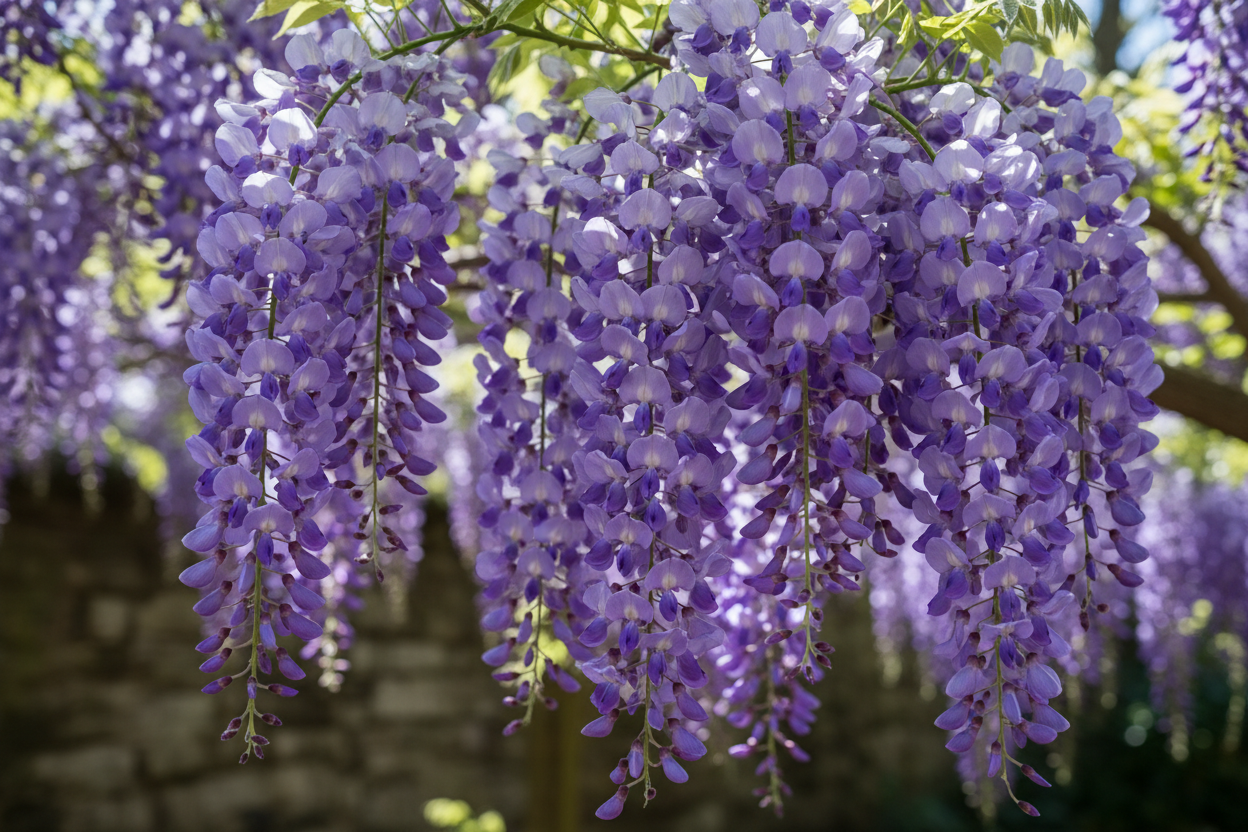 Blauregen Lawrence - Blütendetail