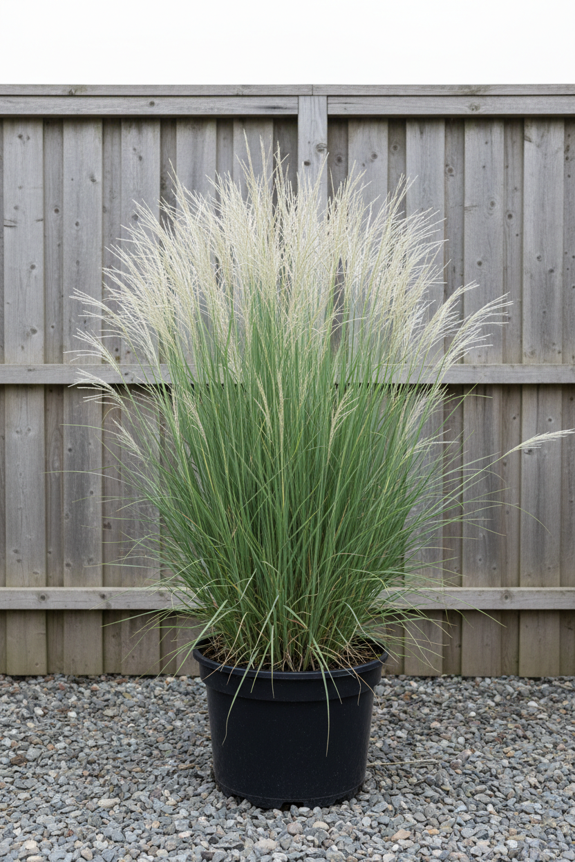 Chinaschilf Kleine Silberspinne feinblättrig Malsch Muggensturm - Gesamtansicht