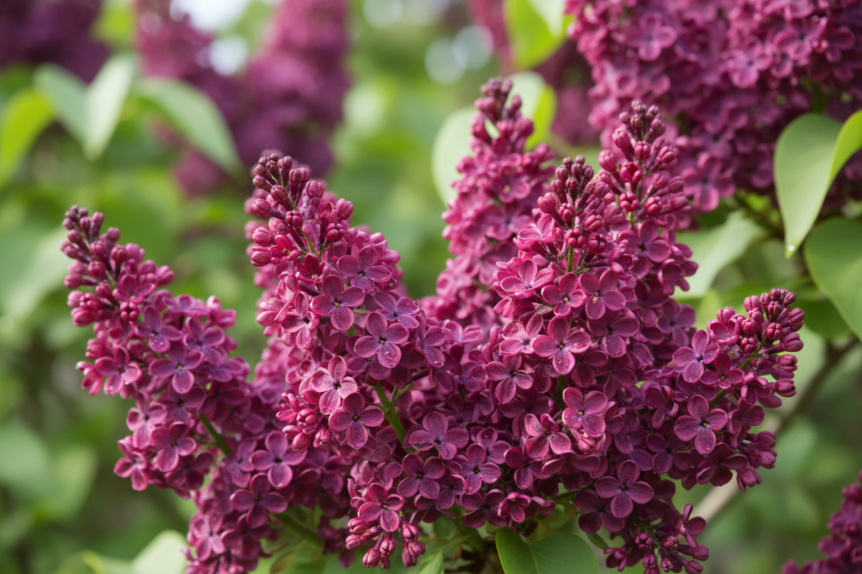 Chinesischer Flieder Saugeana - Blütendetail