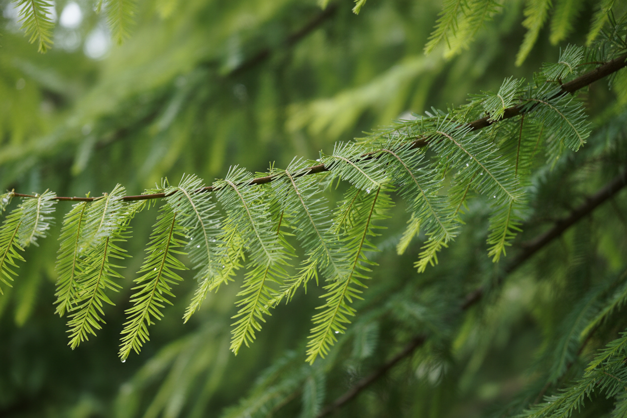 Chinesisches Rotholz - Nadeldetail