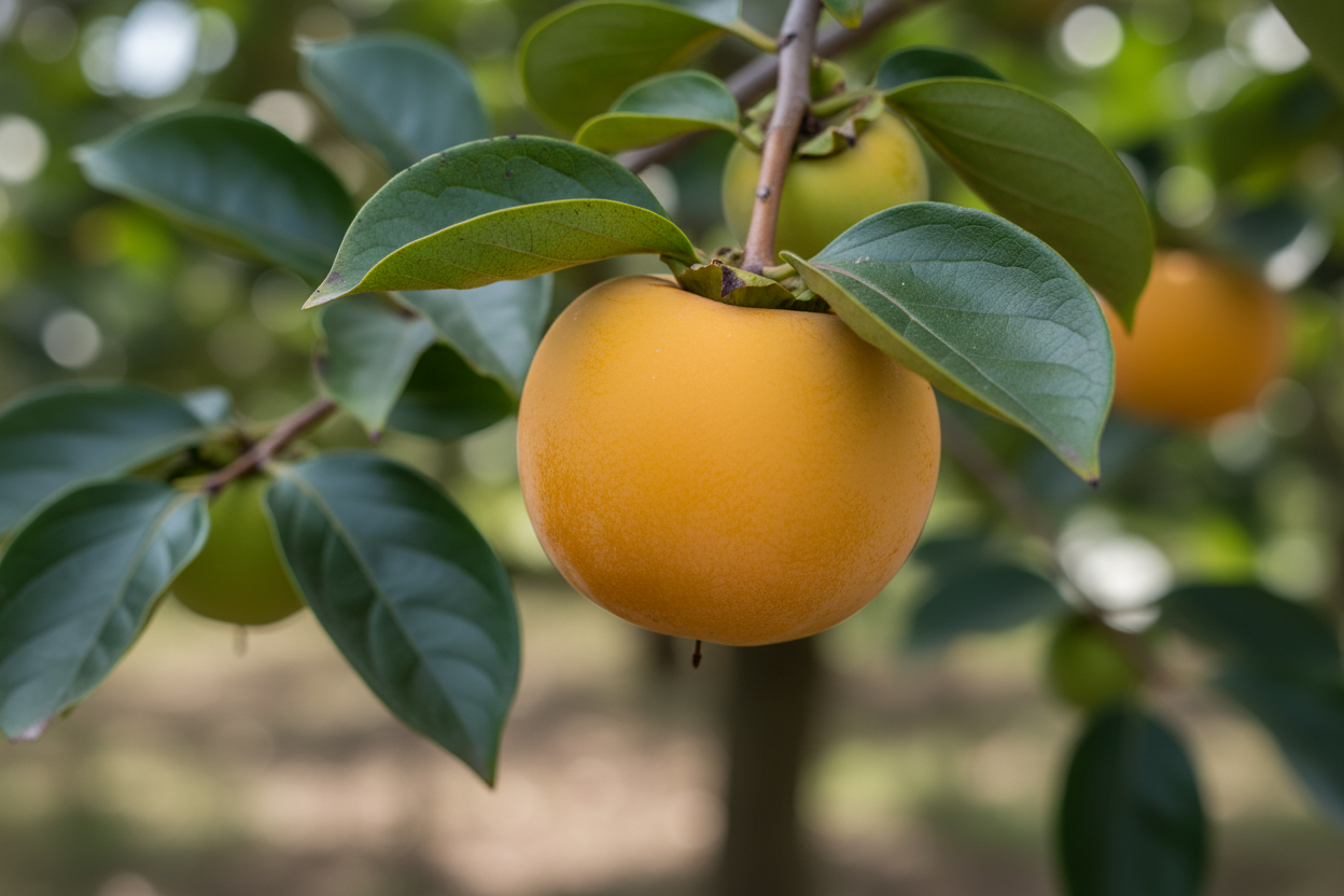 Kakibaum Vaniglia orange Frucht Obstbaum exotisch Malsch Ettlingen Baumschule