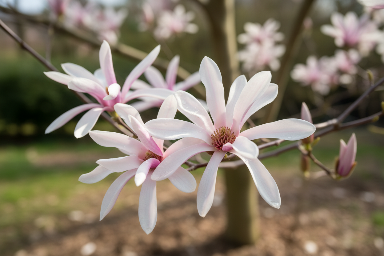 Sternmagnolie Rosea rosa-weiß Blüten Frühjahr Zierbaum Malsch Durmersheim Baumschule