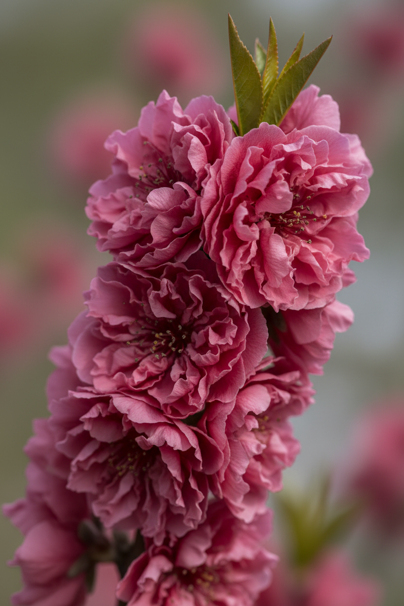 Zierpfirsich Melred Blüten Detail Malsch