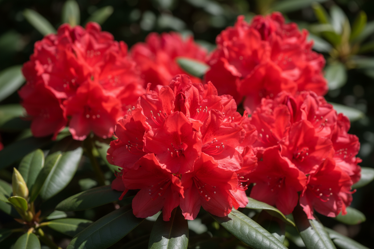 Zwergrhododendron 'Scarlet Wonder' - Blütendetail