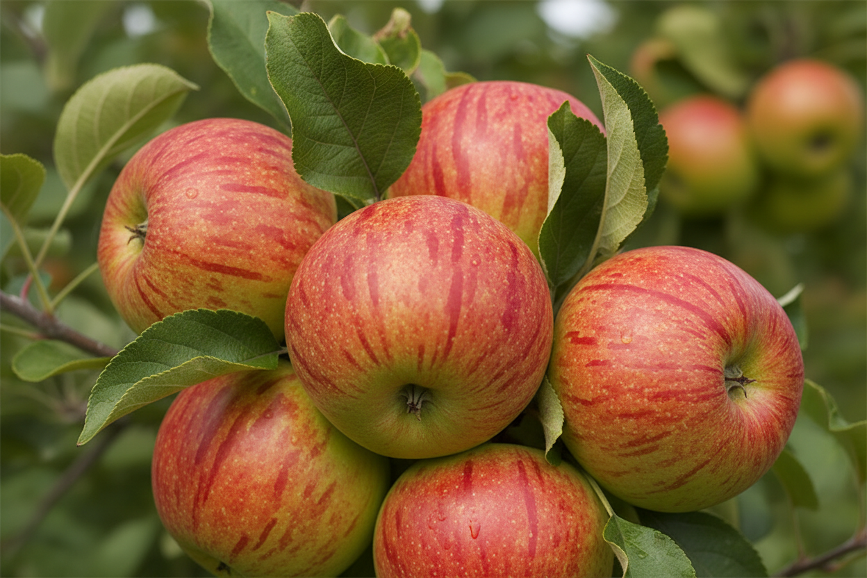 Apfel James Grieve - Fruchtdetail