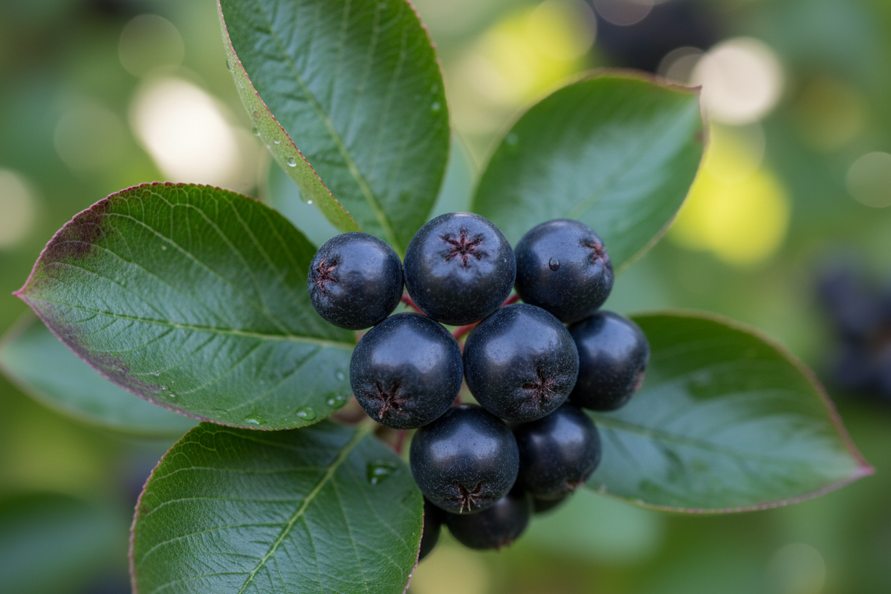 Apfelbeere Hugin - Beerendetail