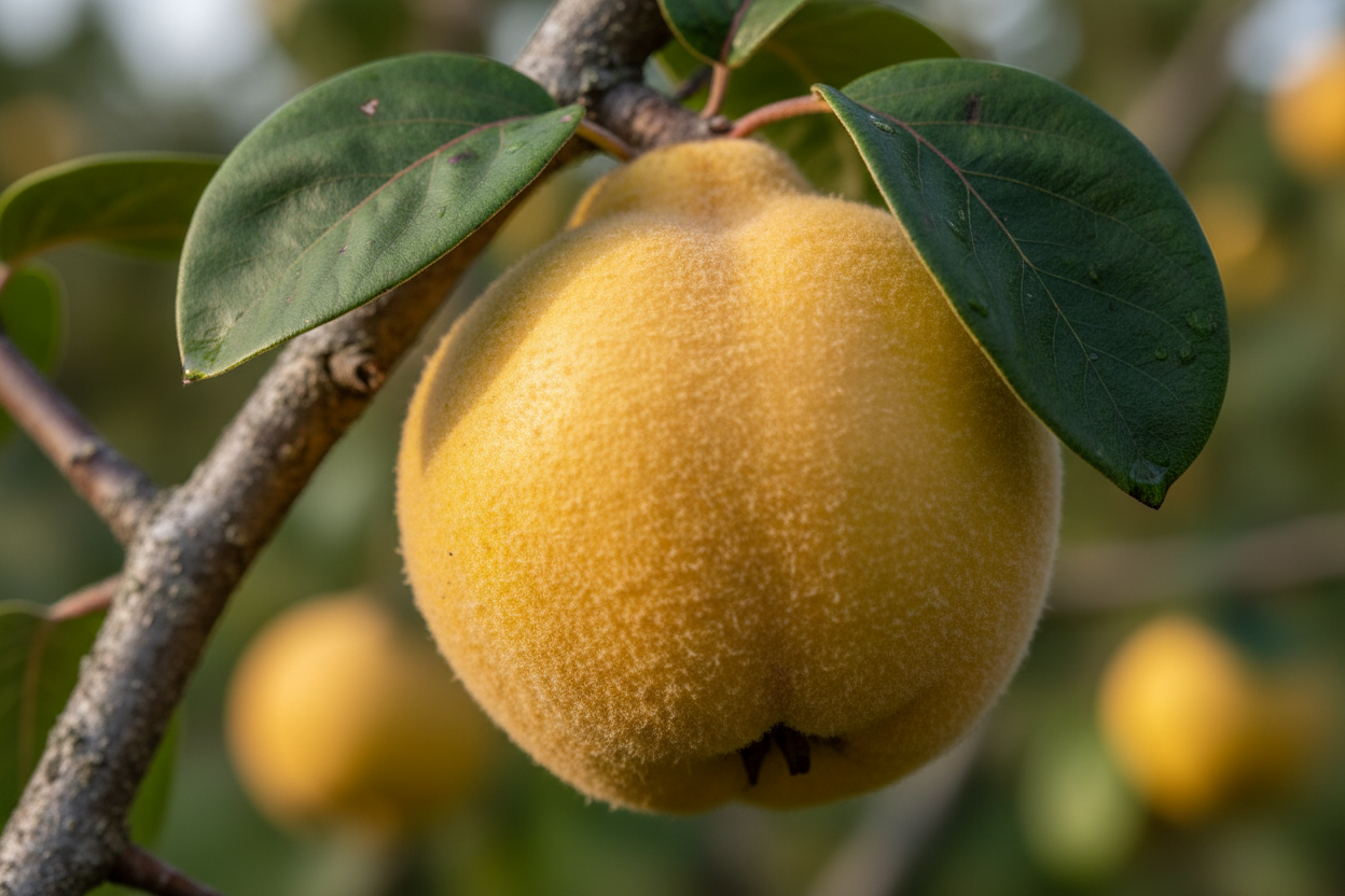 Apfelquitte 'Konstantinopler' - Fruchtdetail