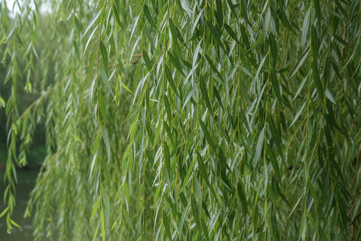 Babylonische Weide - Blattdetail