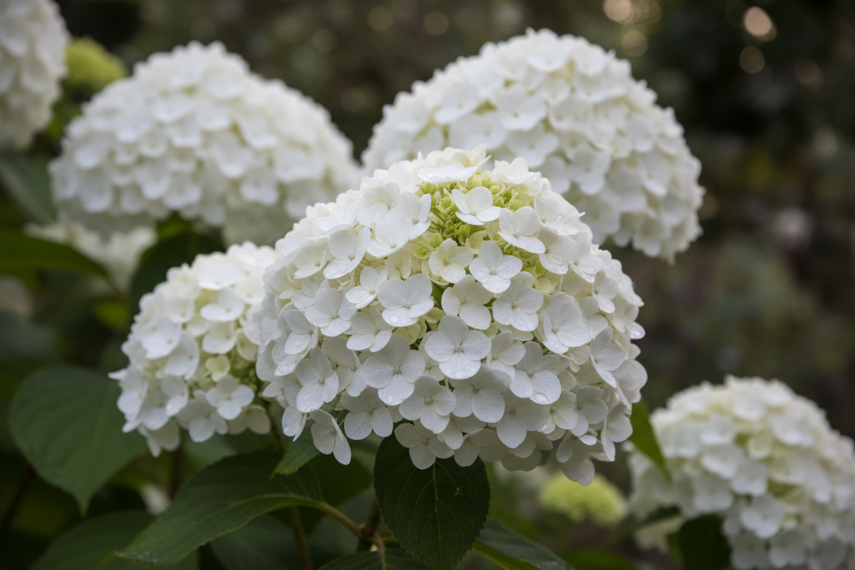 Ballhortensie Annabelle - Blütendetail