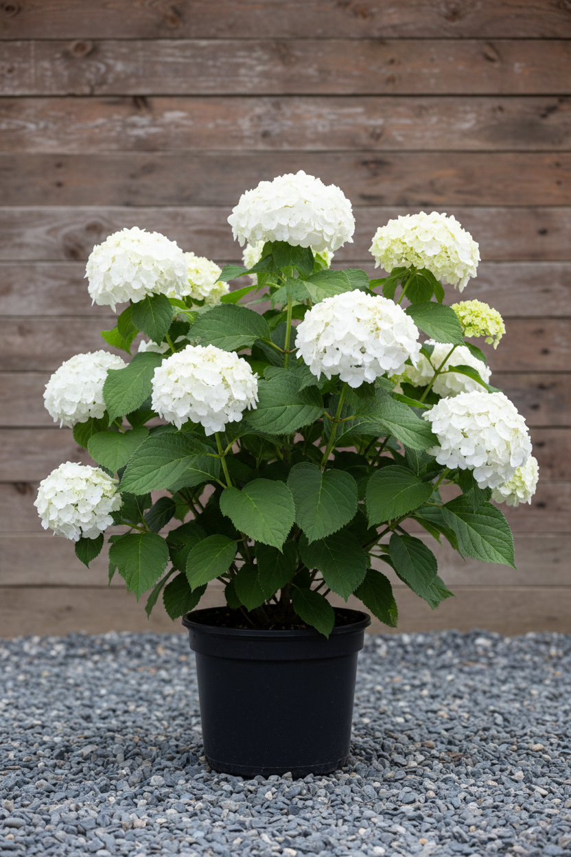 Ballhortensie Annabelle - Gesamtansicht