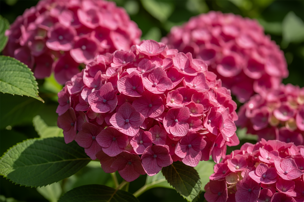 Ballhortensie Ruby Annabelle - Blütendetail