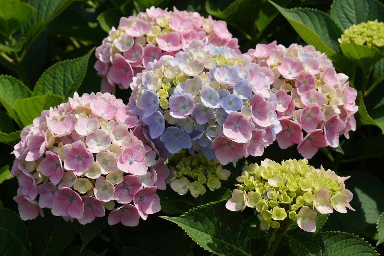 Bauernhortensie - Blütendetail