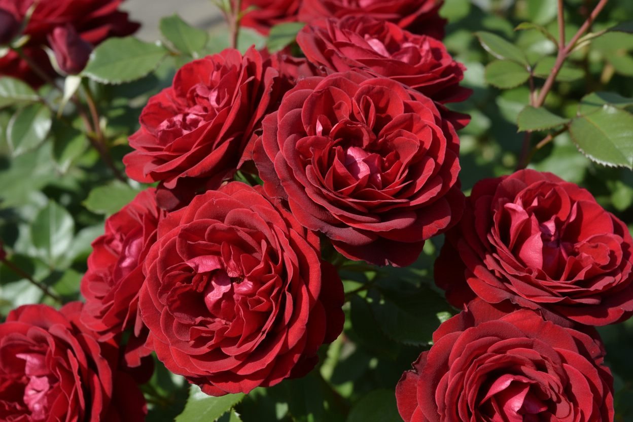 Beetrose Rotilia - Blütendetail