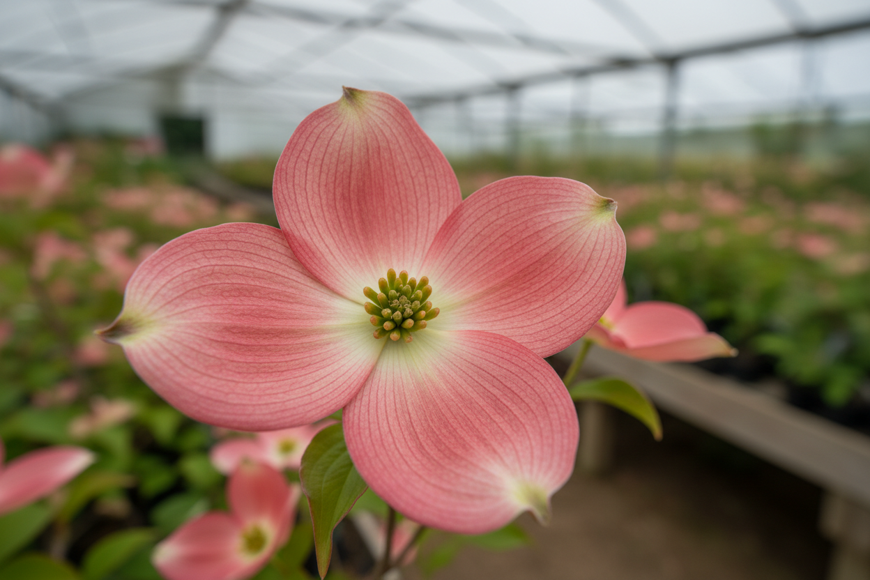 Blumen-Hartriegel Satomi rosa Blüten Frühjahr Zierbaum Malsch Muggensturm Baumschule