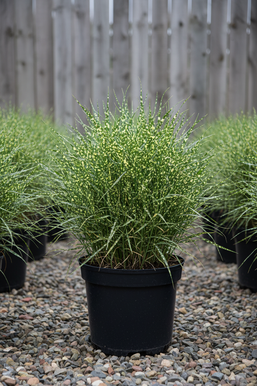 Chinaschilf Little Zebra gepunktet Malsch Karlsruhe - Gesamtansicht