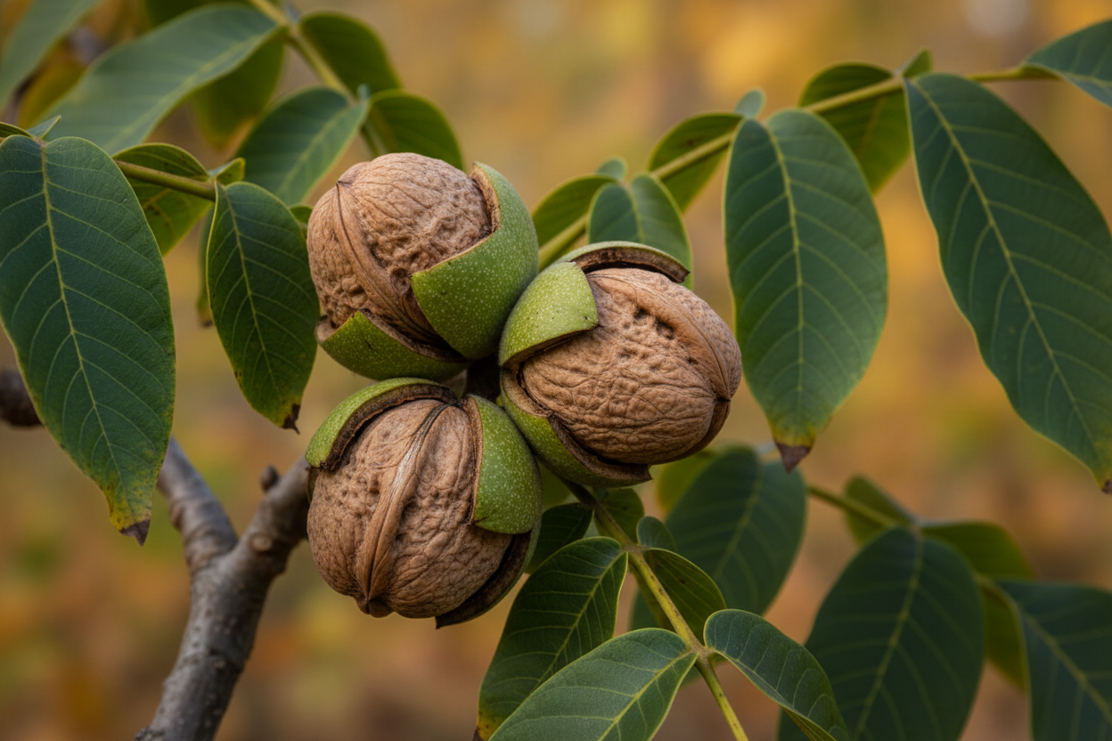 Echte Walnuss - Fruchtdetail