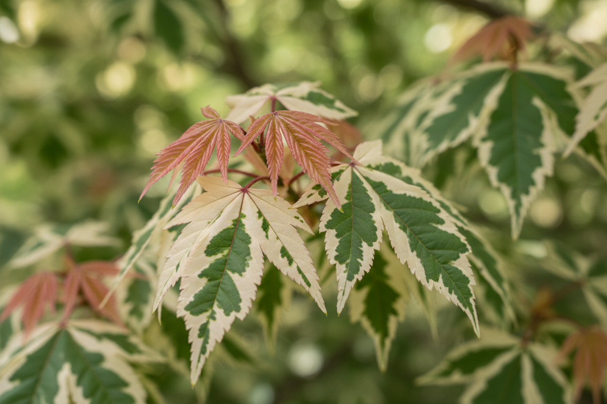 Eschen-Ahorn 'Flamingo' - Laubdetail