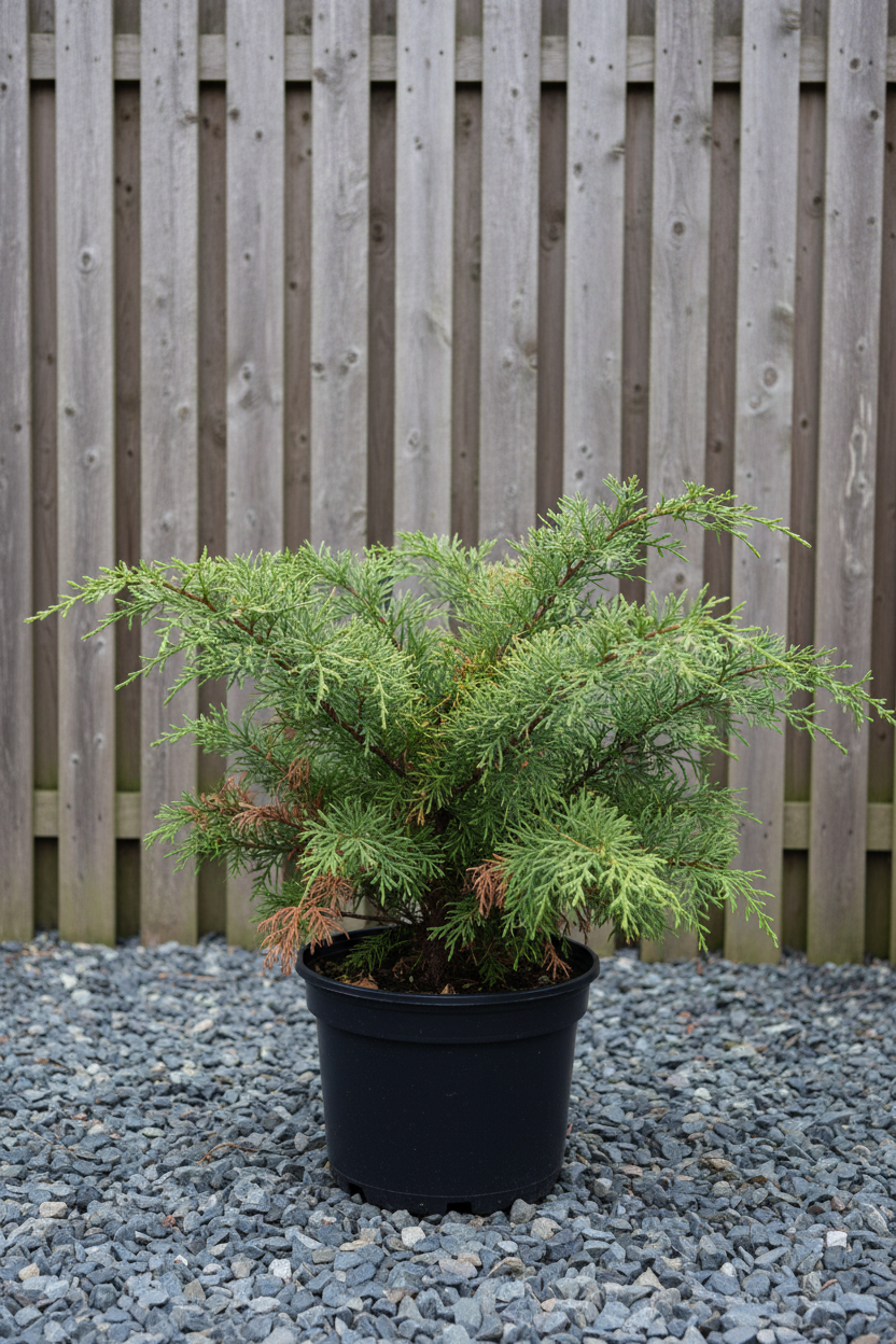 Fadenzypresse Filifera natürlich Karlsruhe Rastatt - Gesamtansicht