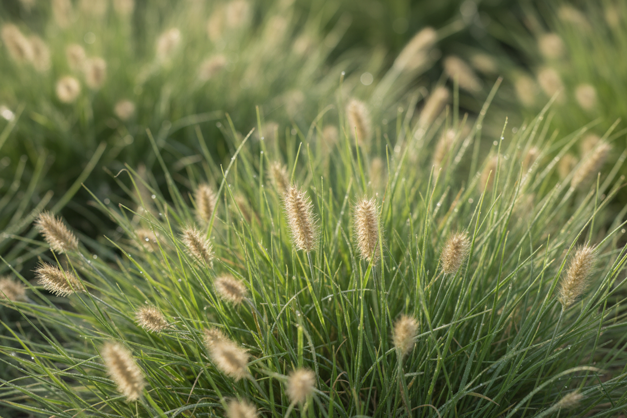Federborstengras Little Bunny kleine Ähren Baden-Baden - Detail
