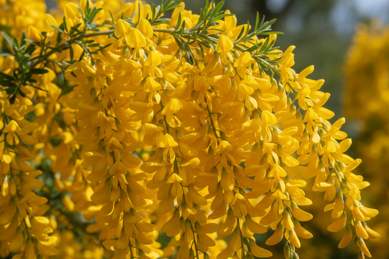 Ginster 'Golden Cascade' - Blütendetail