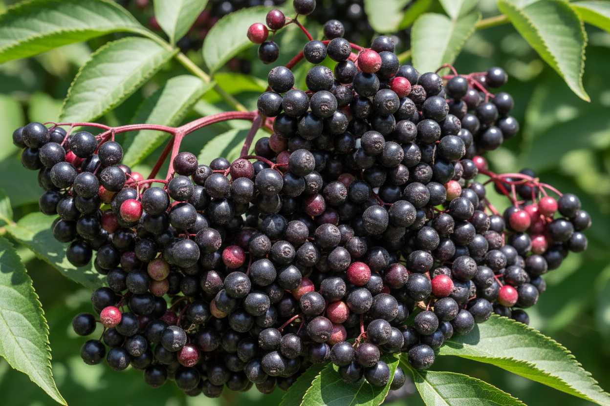 Holunder 'Haidegg 17' - Fruchtdetail