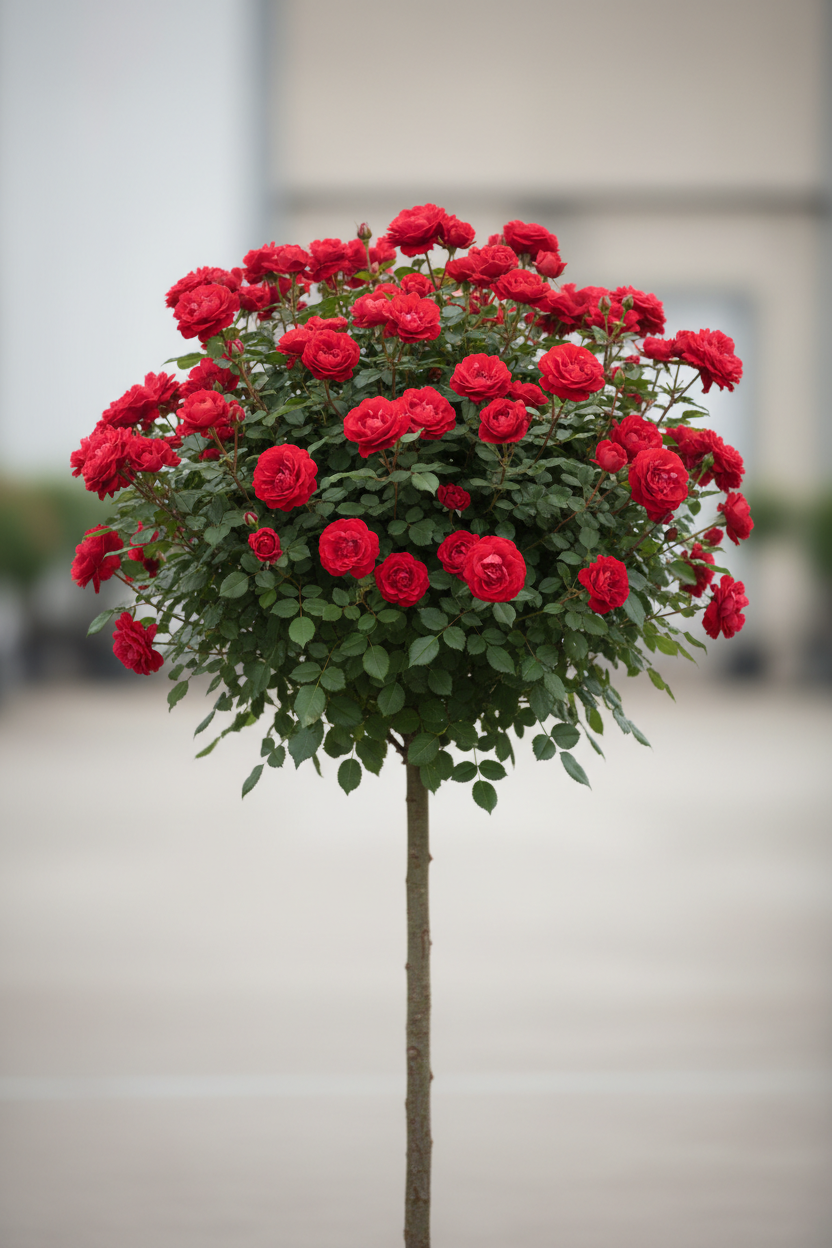 Kleinstrauchrose Heidefeuer Stämmchen kaufen Malsch