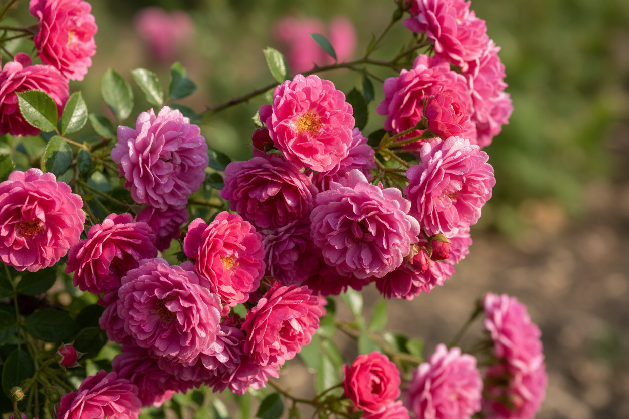 Kletterrose Excelsa rosa Rambler Kaskadenrose Malsch Muggensturm Baumschule