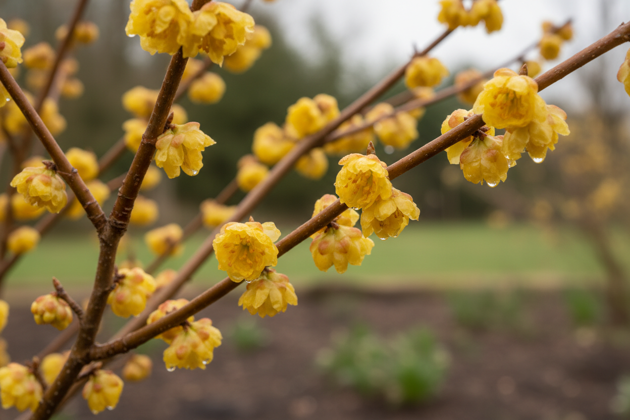 Kornelkirsche gelbe Blüten Frühjahr Wildobst Bienenweide Malsch Karlsruhe Baumschule Kurrle