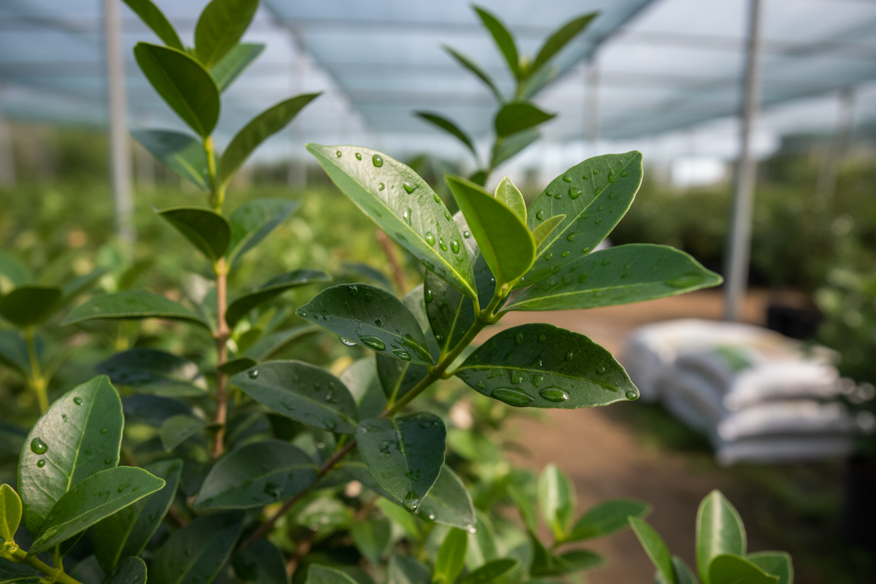Liguster japonicum immergrün Hecke Sichtschutz winterhart Malsch Ettlingen Baumschule