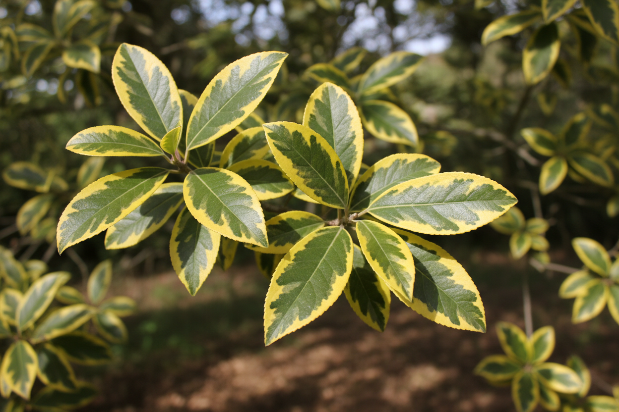Ölweide Maryline gelbgerandet immergrün winterhart Hecke Malsch Rastatt Baumschule