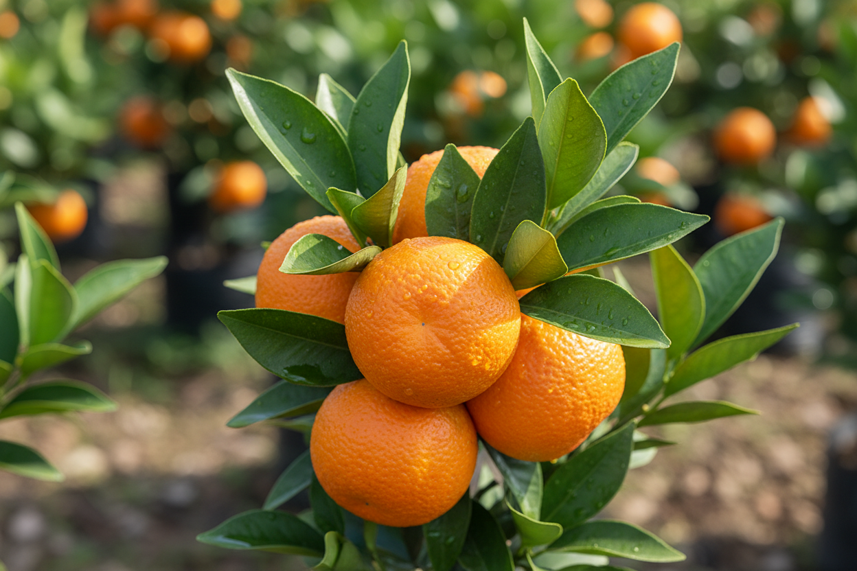 Orange Früchte Zitrusbaum Kübelpflanze mediterran Malsch Karlsruhe Baumschule Kurrle