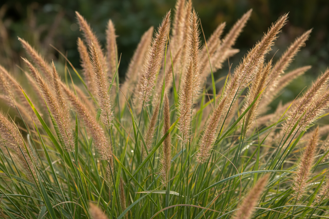 Reitgras Karl Foerster schmale Ähren Baumschule Kurrle - Detail