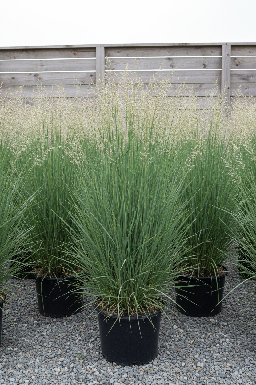 Rutenhirse Northwind blaugrün säulenförmig Malsch Rastatt - Gesamtansicht