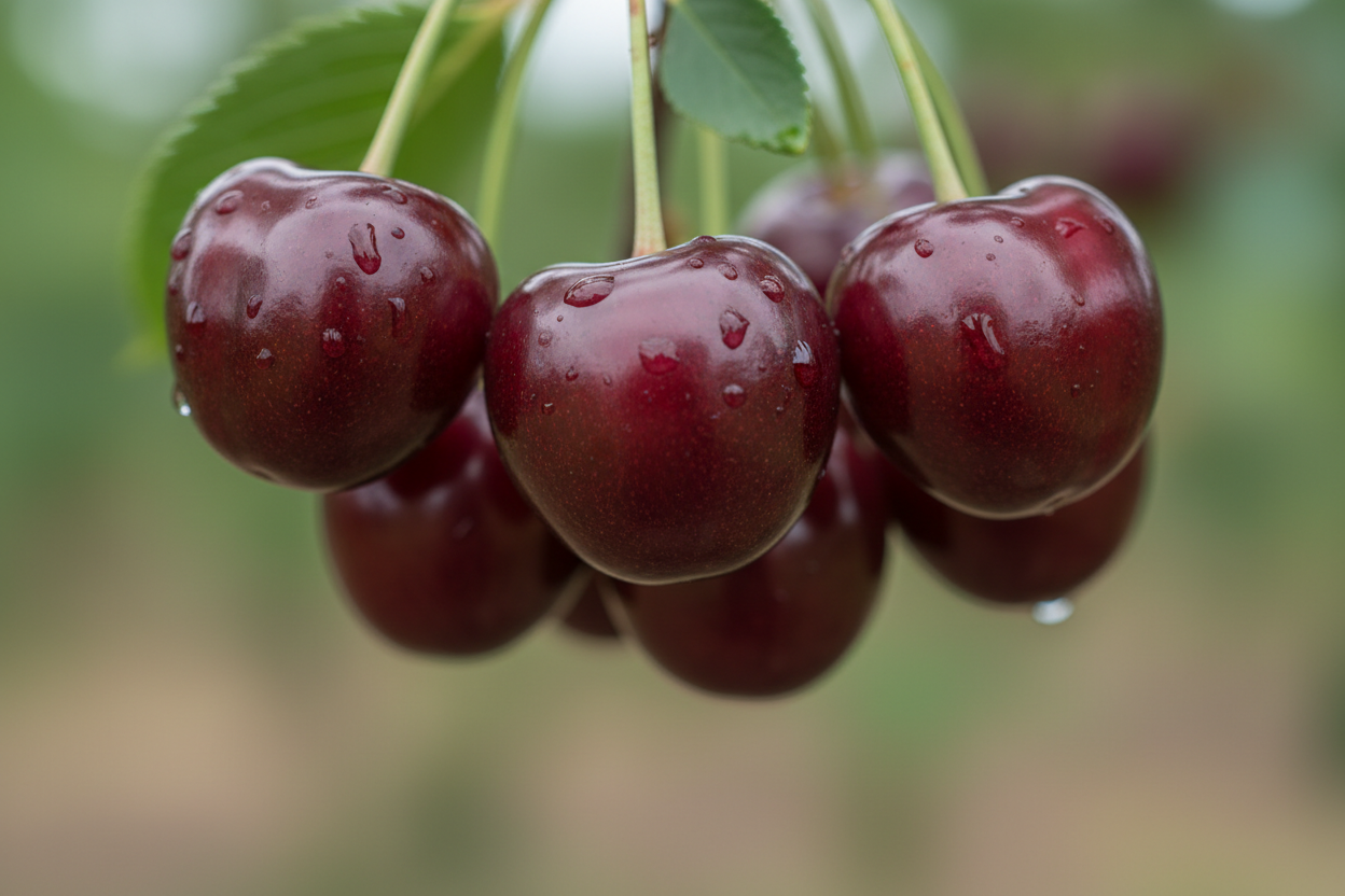 Süßkirsche Burlat dunkelrot Früchte Obstbaum Kirschbaum Malsch Rastatt Baumschule Kurrle