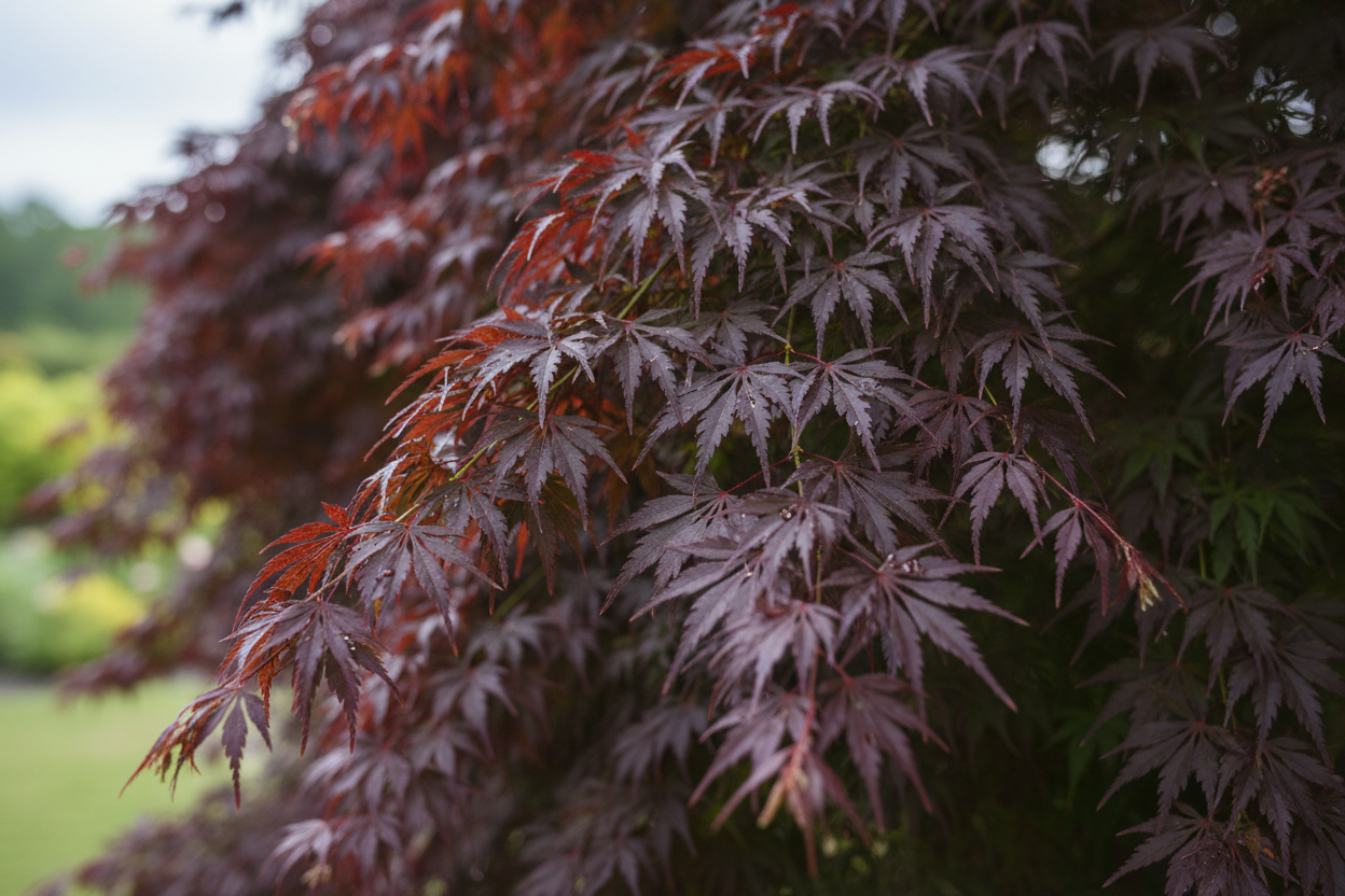 Schlitzahorn Dissectum Garnet - Blattdetail