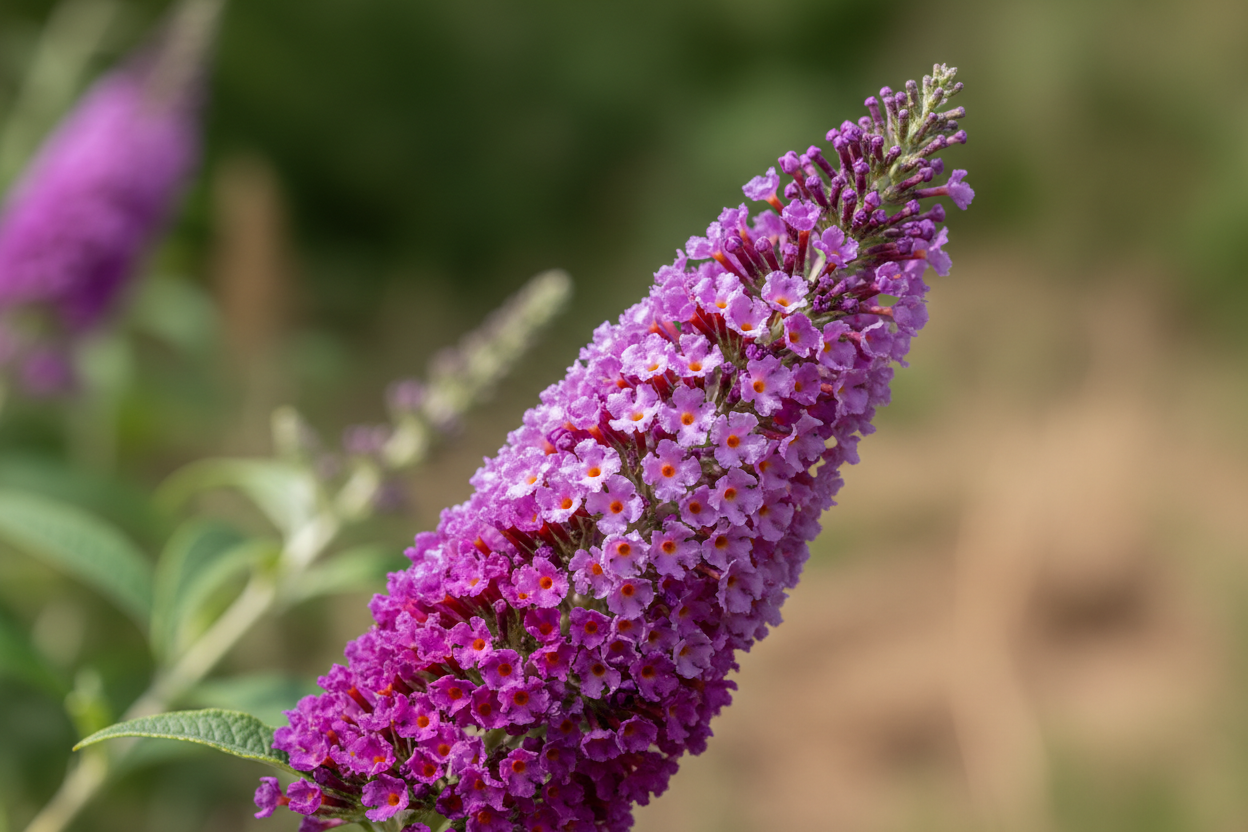 Sommerflieder lila Blüten Sommer Schmetterlingsmagnet Bienenweide Malsch Ettlingen Baumschule