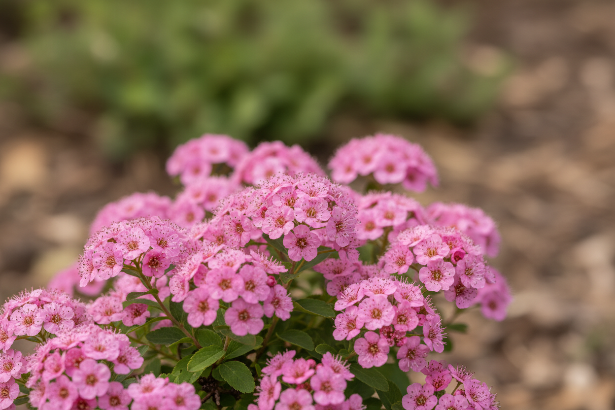 Sommerspiere Little Princess rosa Blüten Sommer kompakt Zwergstrauch Malsch Karlsruhe Baumschule