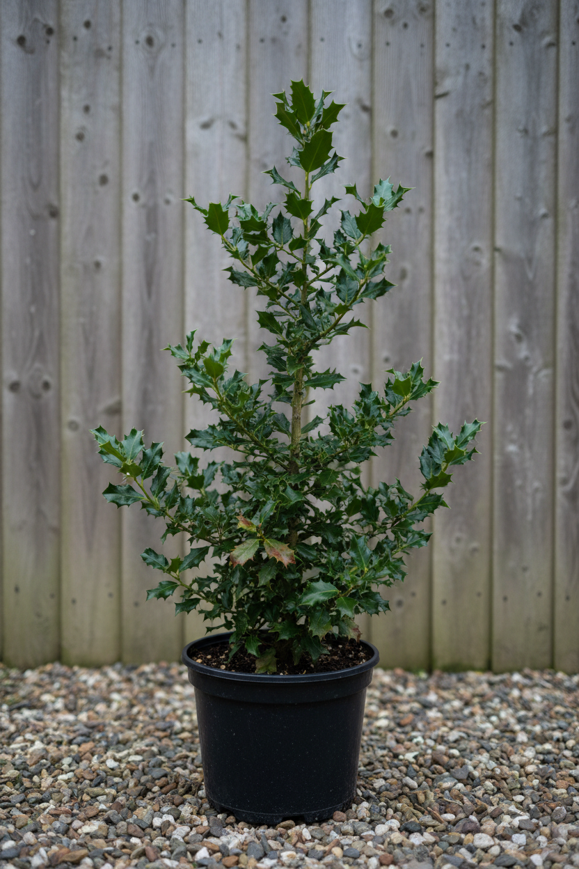 Stechpalme immergrün Beeren winterhart Vogelnährgehölz Malsch Karlsruhe - Gesamtansicht