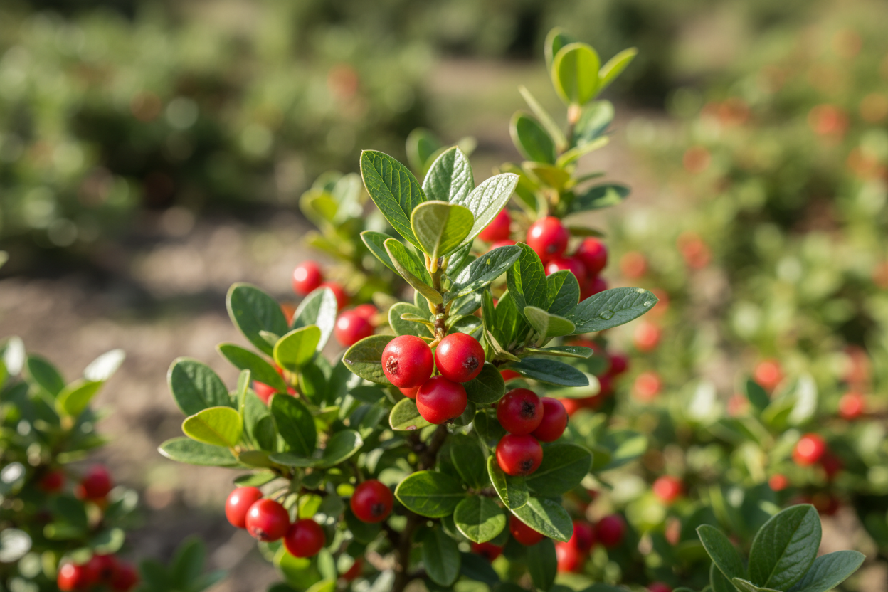 Teppichmispel Coral Beauty rote Beeren immergrün Bodendecker Malsch Durmersheim Baumschule