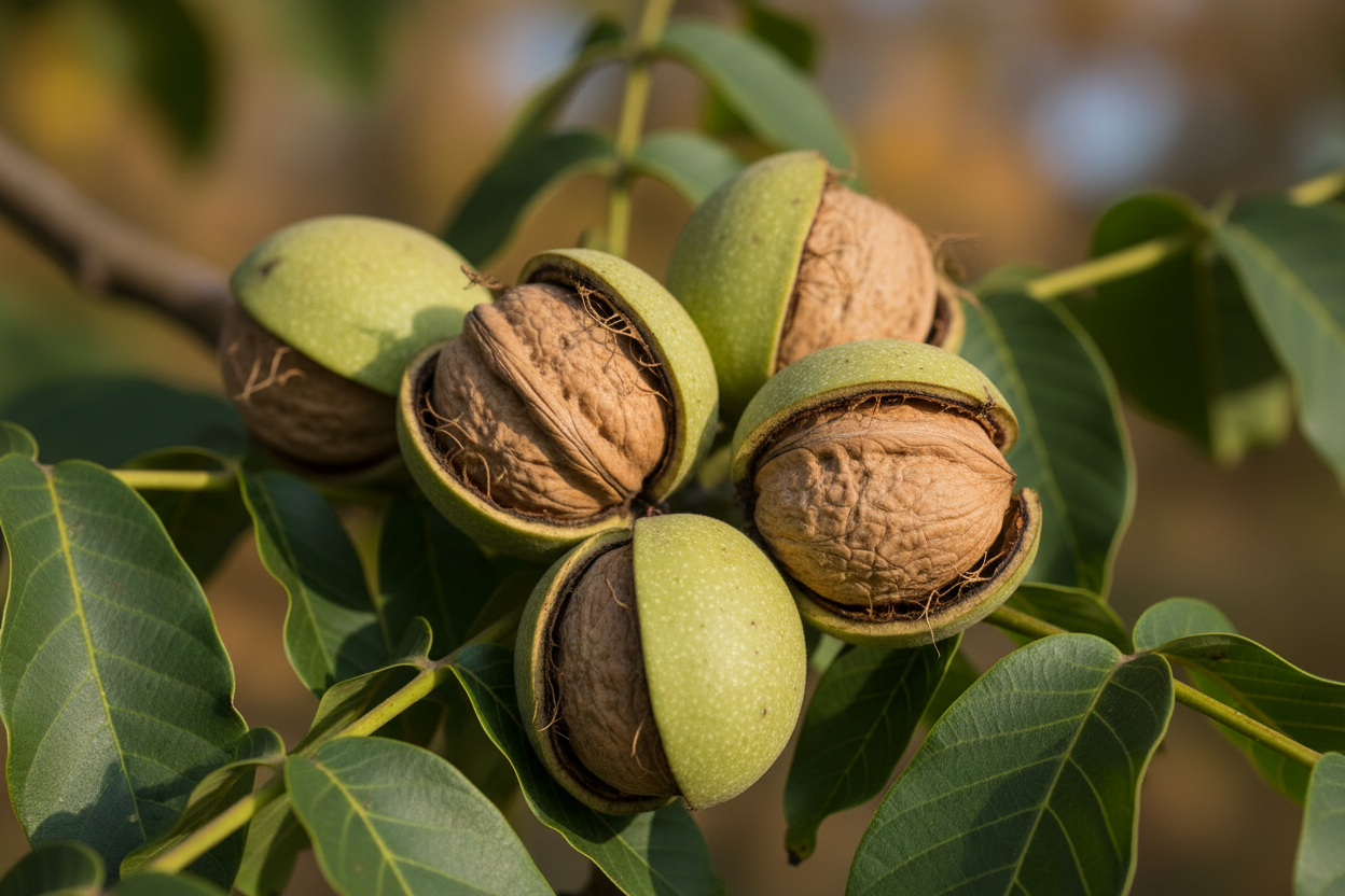 Walnuss 'Sychrow' - Fruchtdetail