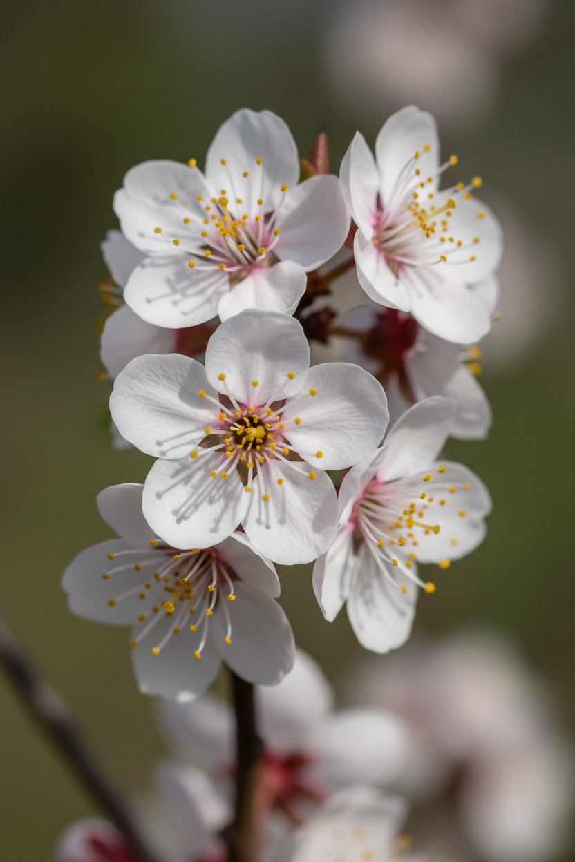 Wildpflaume Hessei Blüten Detail Malsch