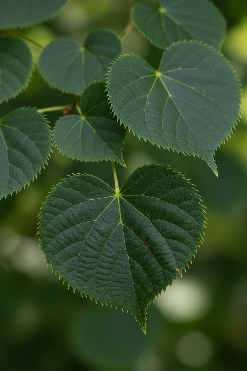 Winterlinde Blätter Detail Malsch