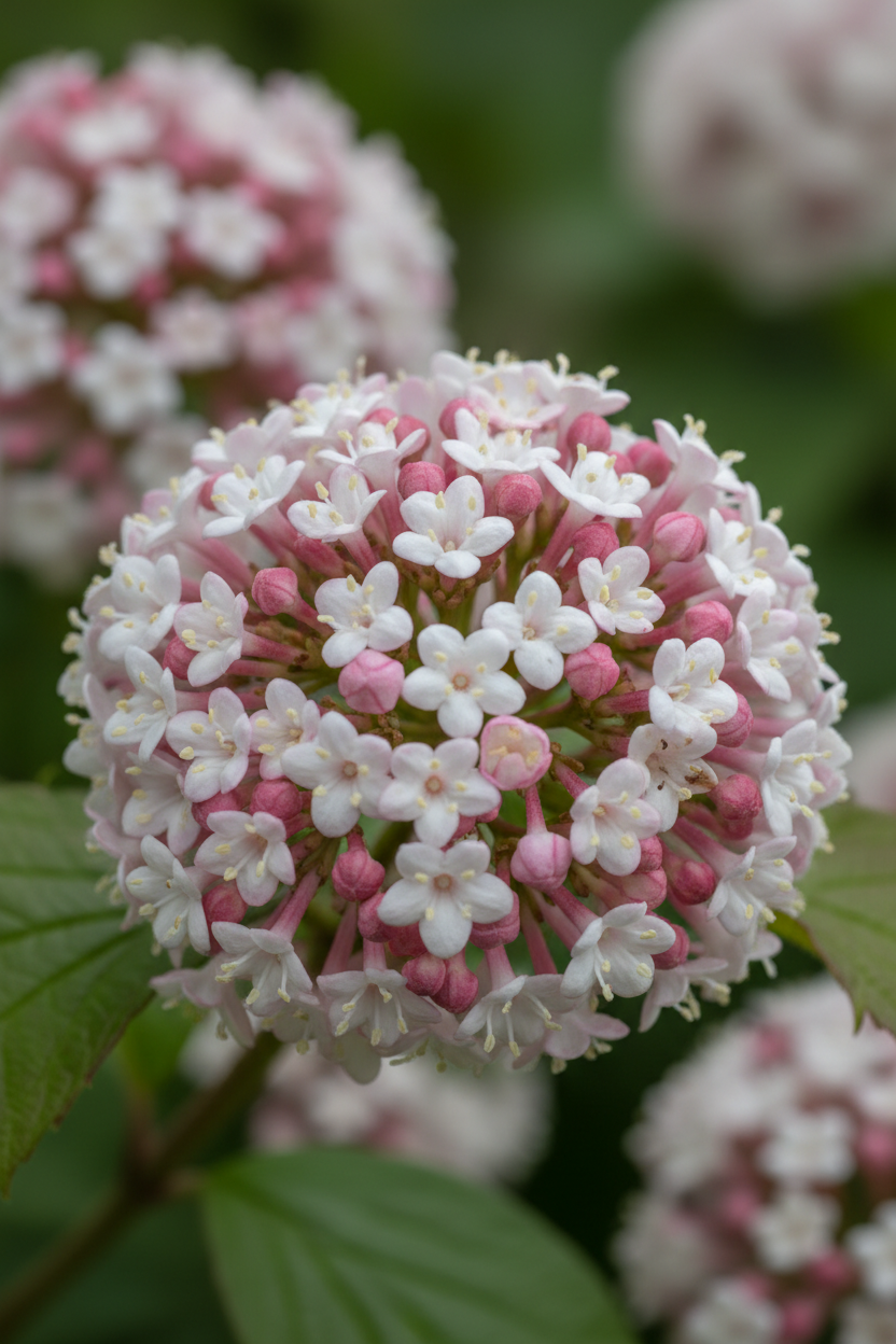 Wohlriechender Schneeball Aurora Blüten Detail Malsch