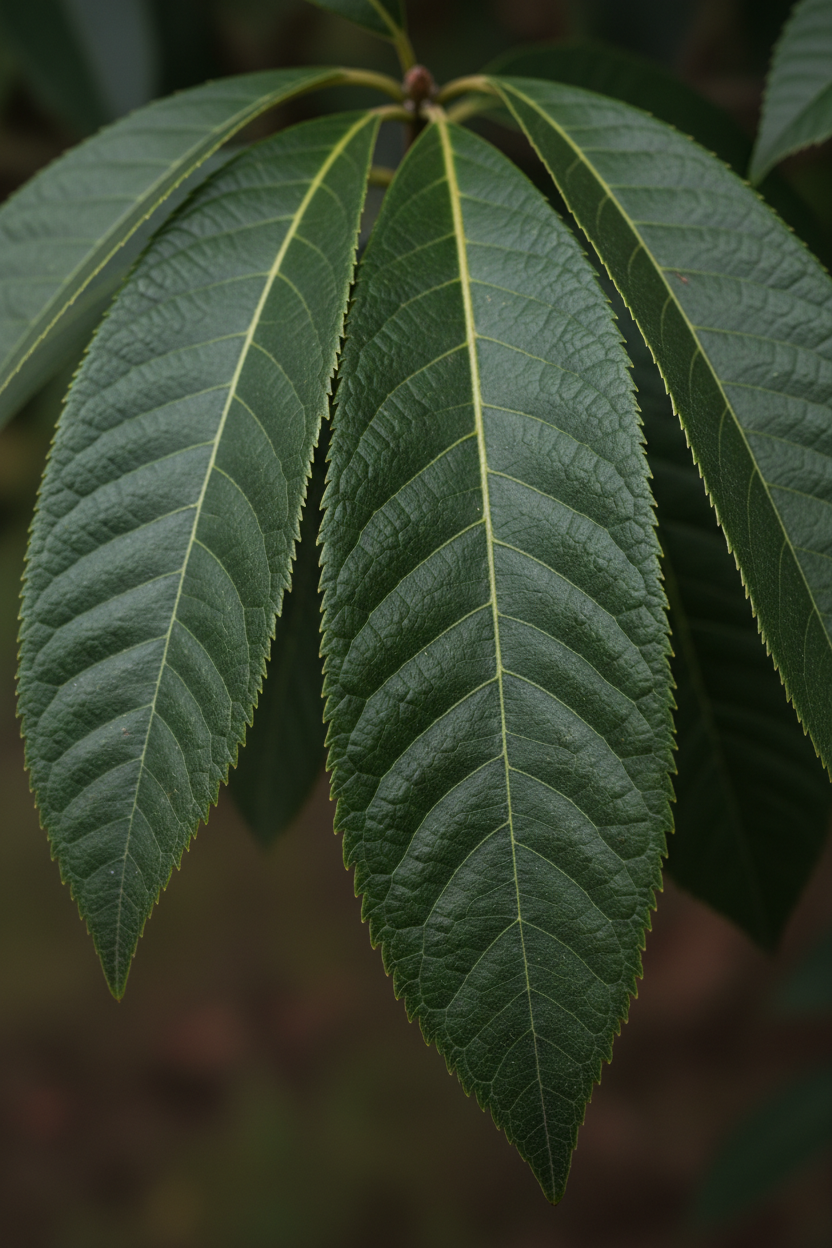 Wollmispel Blätter Detail Malsch