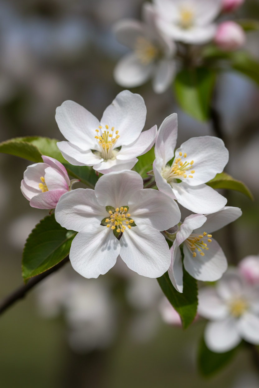 Zierapfel Red Jade Blüten Detail Malsch