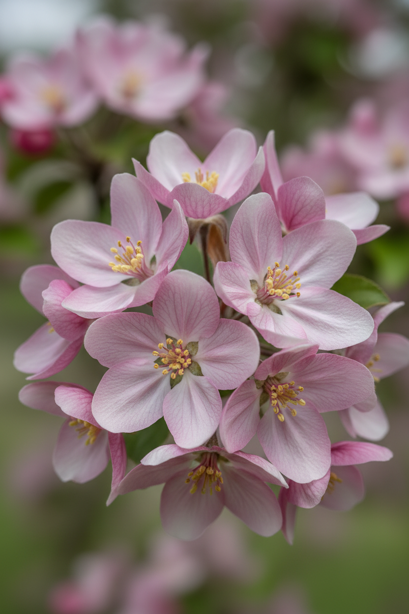Zierapfel Scarlett Blüten Detail Malsch